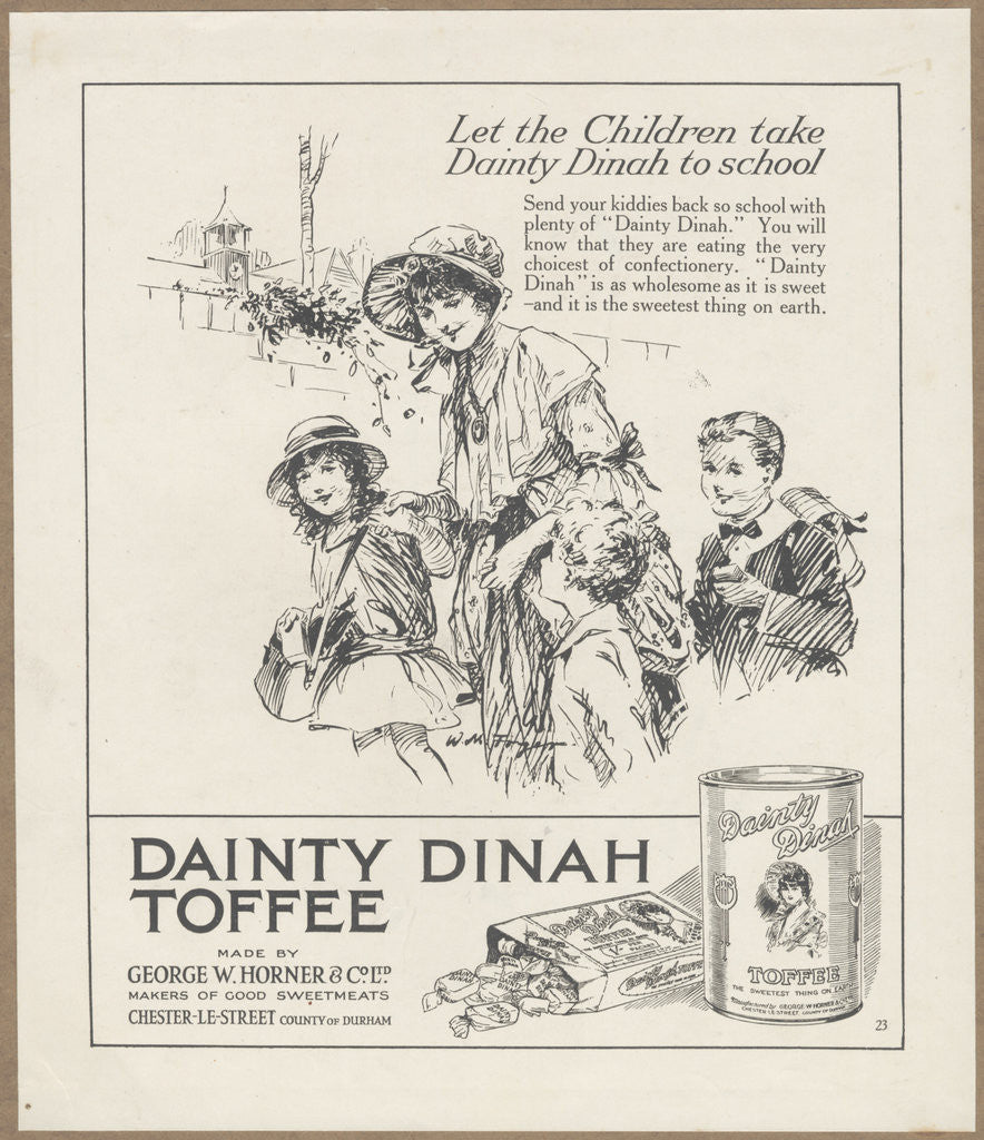Detail of Dainty Dinah Toffee, c.1920. Artist: Wilfred Fryer by Corbis