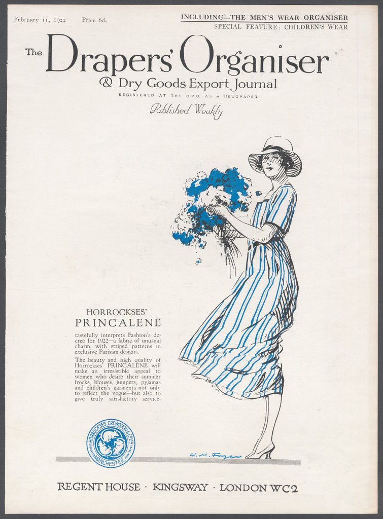 Detail of Draper's Organiser Magazine, 1922. Artist: Wilfred Fryer by Anonymous