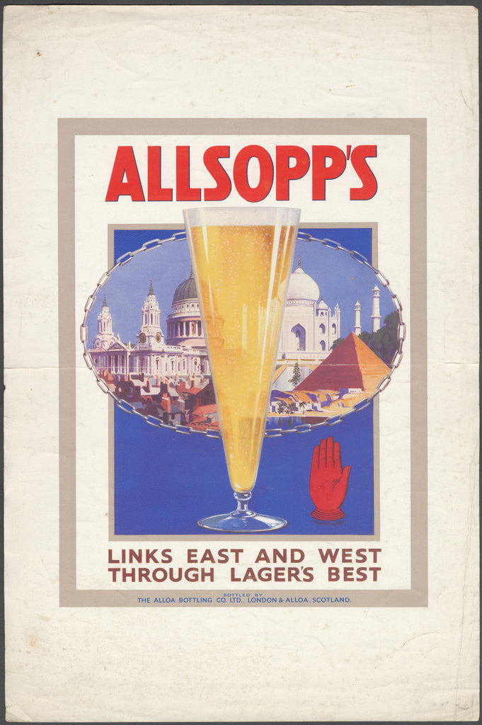 Detail of Allsopp's Lager, 1920s. Artist: Wilfred Fryer by Anonymous