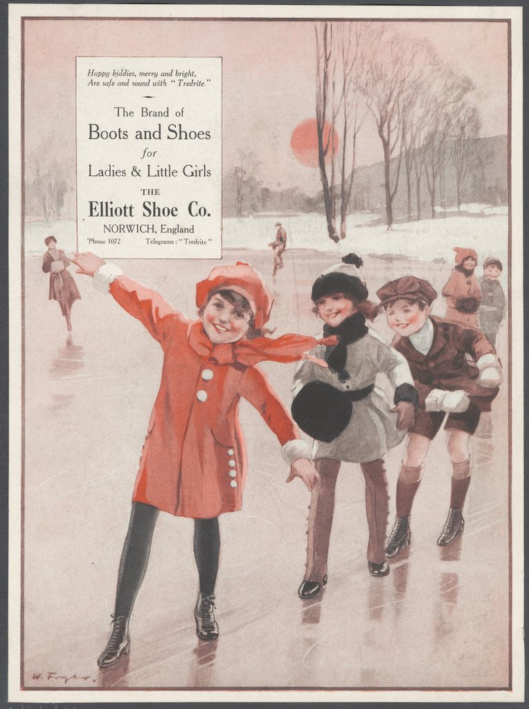 Detail of Elliott Shoe Company, c1920s. Artist: Wilfred Fryer by Anonymous