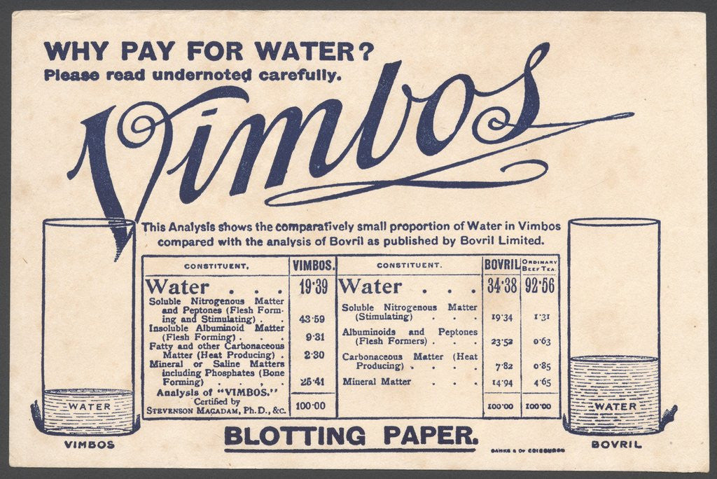 Detail of Vimbos Meat extract, 1890s. by Anonymous