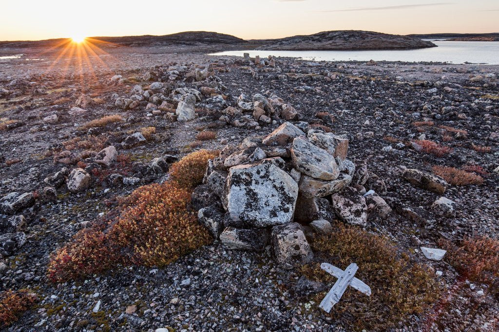 Detail of Stone Cairn in Arctic, Nunavut Territory, Canada by Anonymous