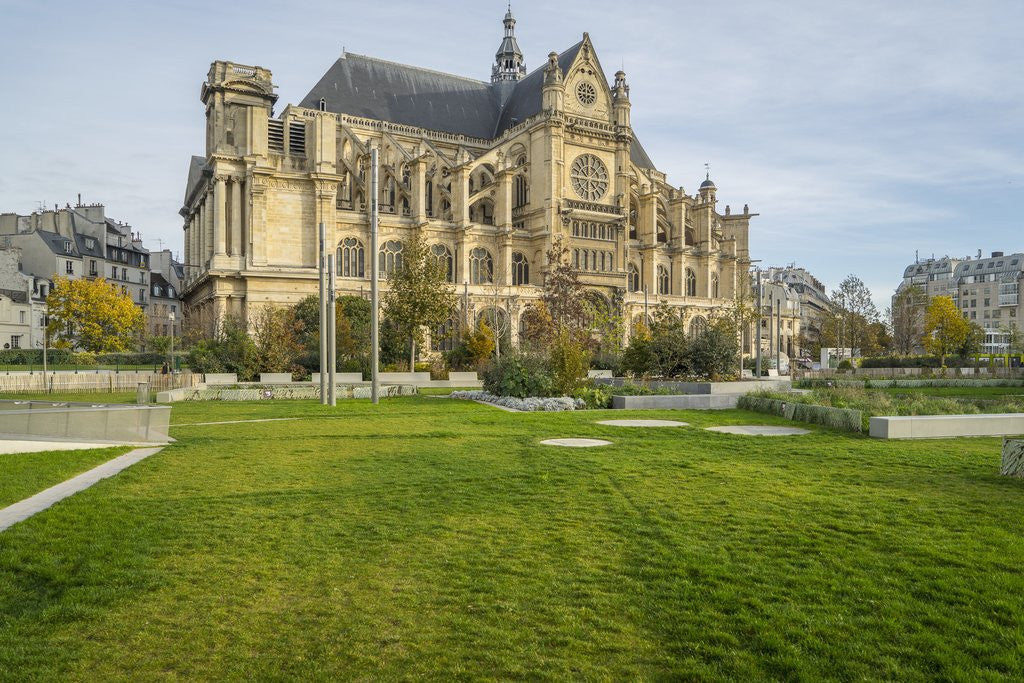 Detail of Les Halles, Saint Eustache church by Anonymous