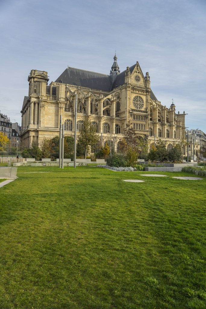 Detail of Les Halles, Saint Eustache church by Anonymous
