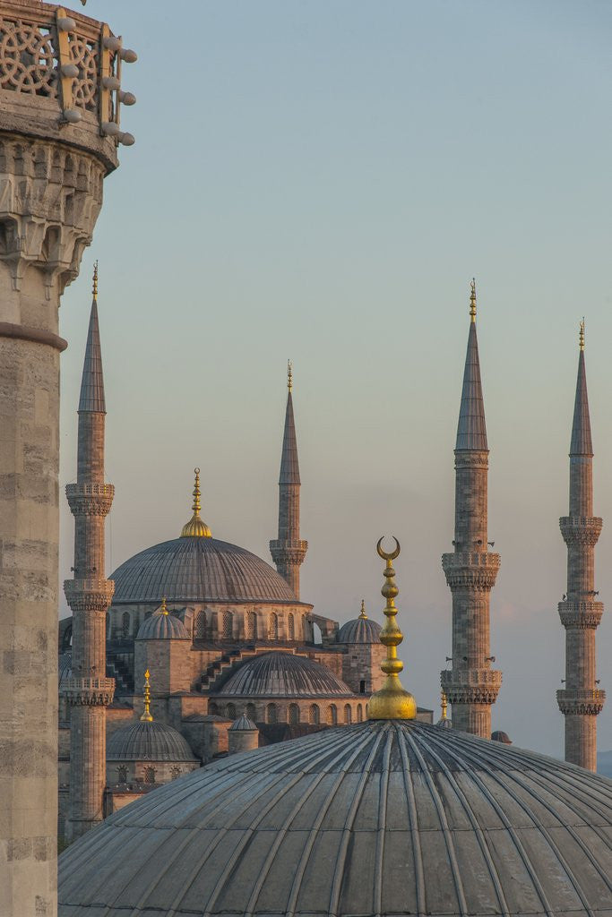 Detail of Firuz Aga mosque and Sultan Ahamet Camii (Blue Mosque) by Anonymous