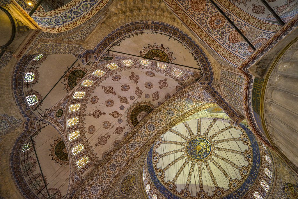 Detail of Inside Sultanahamet Cadii (Blue Mosque) by Anonymous