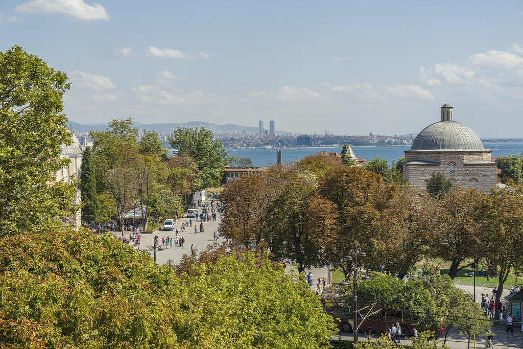 Detail of Promenade in front of Aya Sofya by Anonymous