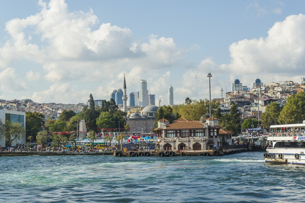 Detail of Besiktas Ferry Station and Barbaros Park by Anonymous