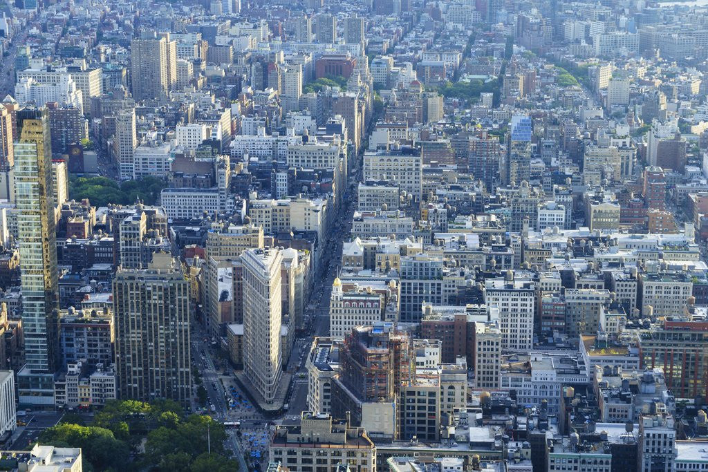 Detail of Manhattan skyline from above, New York City by Anonymous