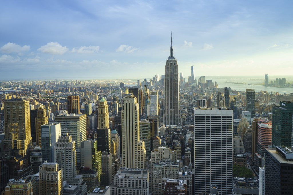 Detail of Manhattan skyline with the Empire State Building, New York City by Anonymous