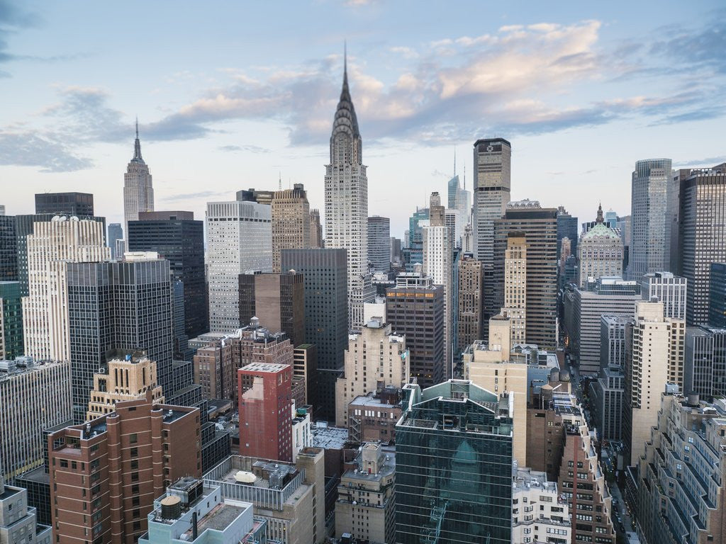 Detail of Skyscrapers of Manhattan, New York city by Corbis