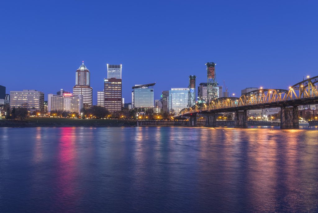 Detail of Portland Skyline by Anonymous