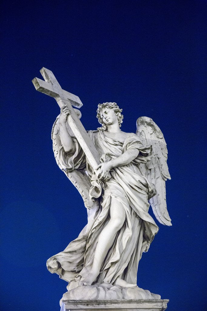Detail of Angel on Sant Angelo Bridge, Rome, Italy by Anonymous