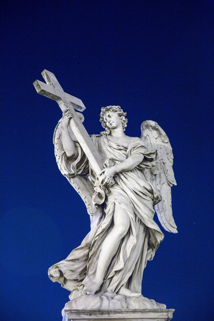 Detail of Angel on Sant Angelo Bridge, Rome, Italy by Corbis