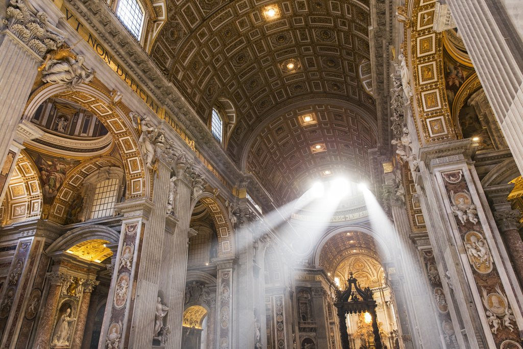 Detail of Saint Peter's Basilica, Vatican City by Anonymous
