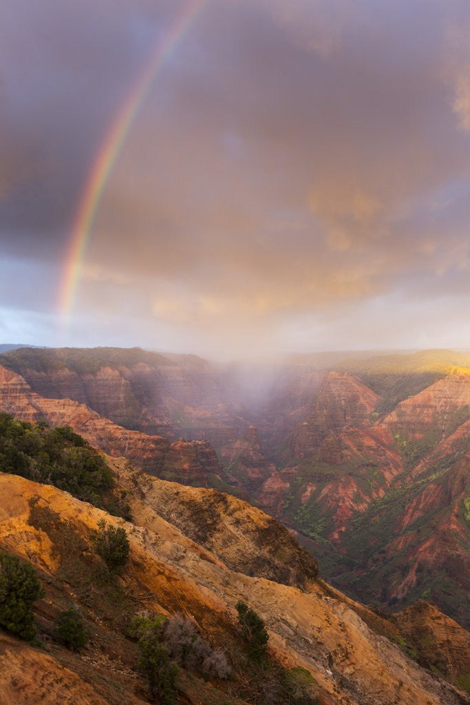 Detail of Sunset Rainbow, Waimea Canyon, Kauai, Hawaii by Anonymous