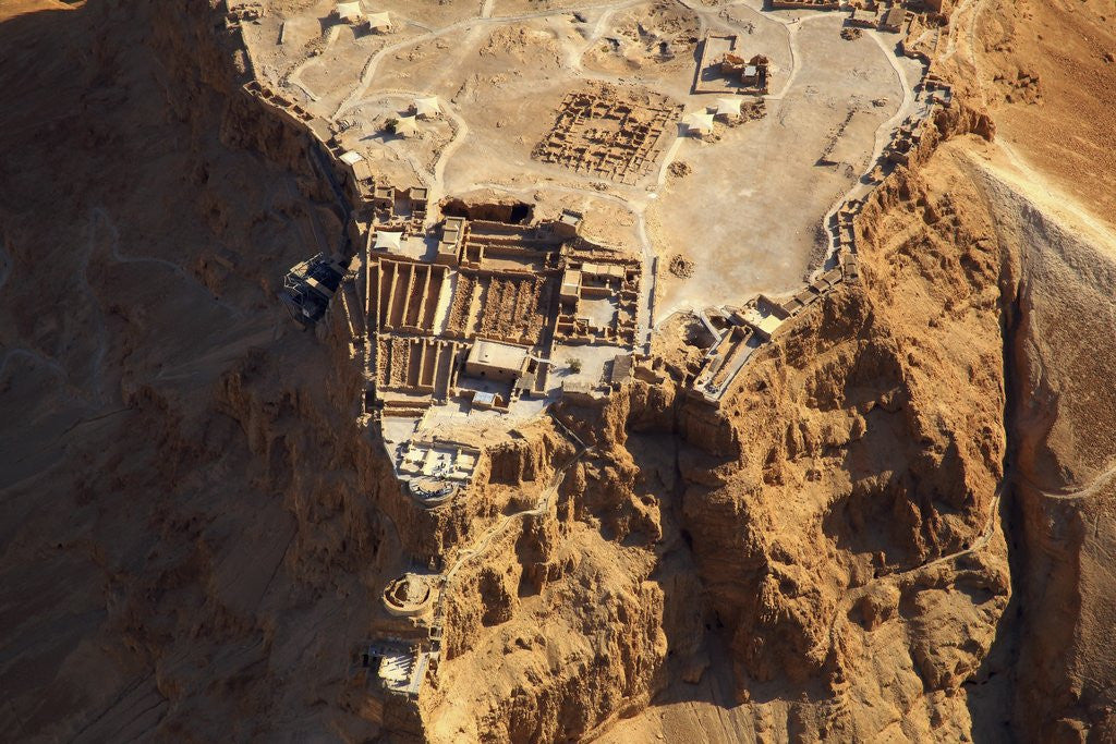 Detail of Masada from Above. by Anonymous