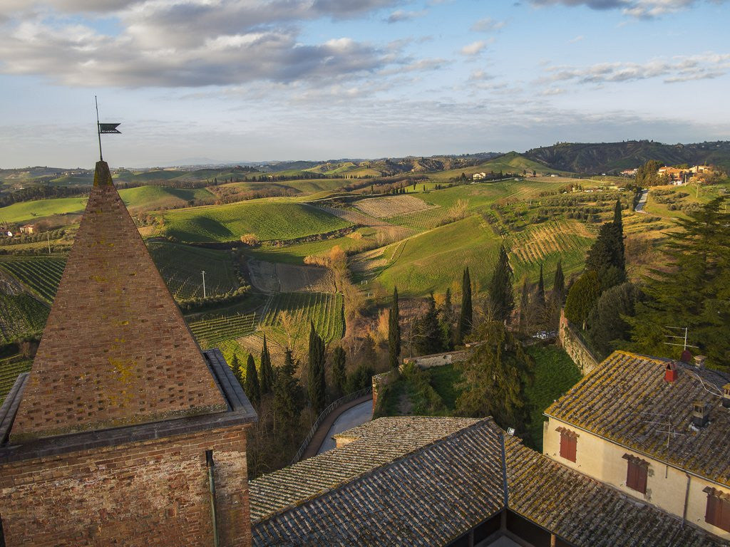Detail of Air view of the old town by drone by Anonymous