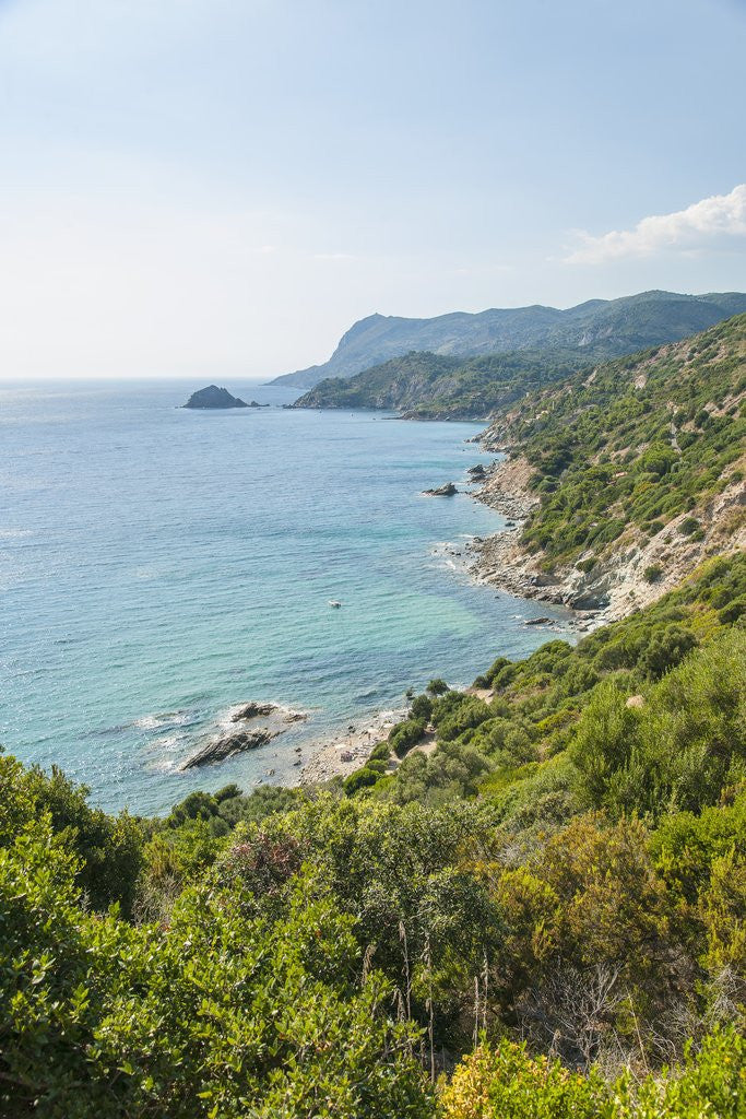Detail of Il Purgatorio, the beach and the coast by Anonymous