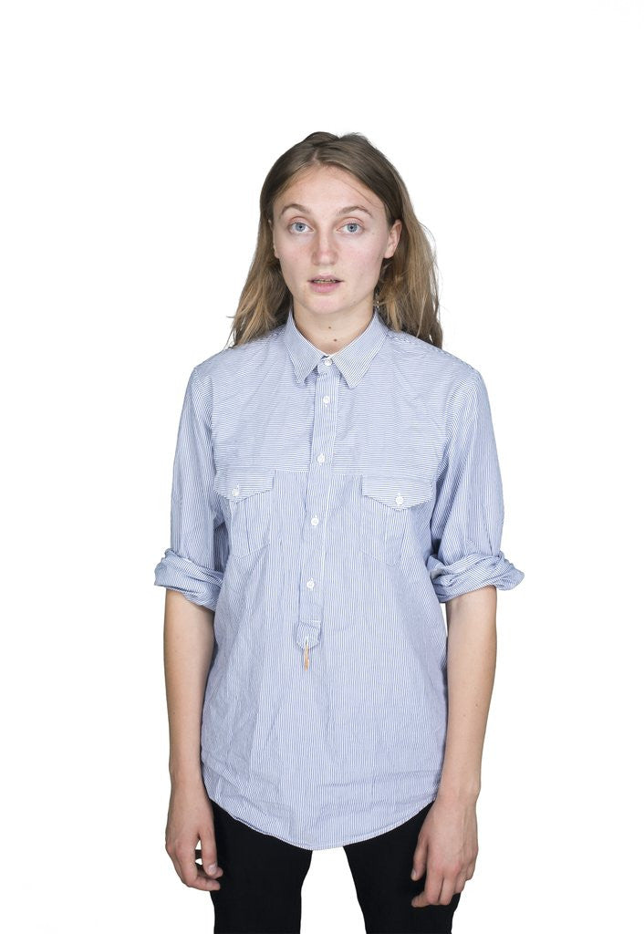 Detail of Portrait of teenage girl (16-17) on white background by Anonymous