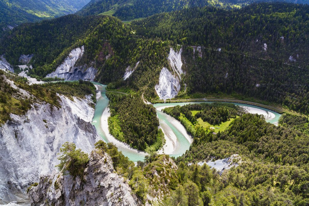 Detail of Canyon of the river Rhine by Anonymous