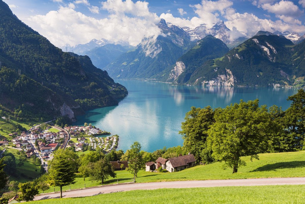 Detail of Lake Lucerne by Anonymous