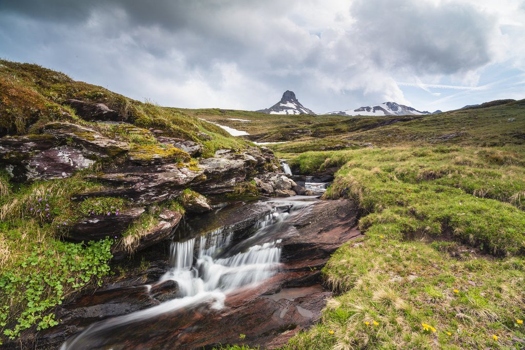 Detail of Mountain creek at the Swiss Tectonic Arena Sardona by Anonymous