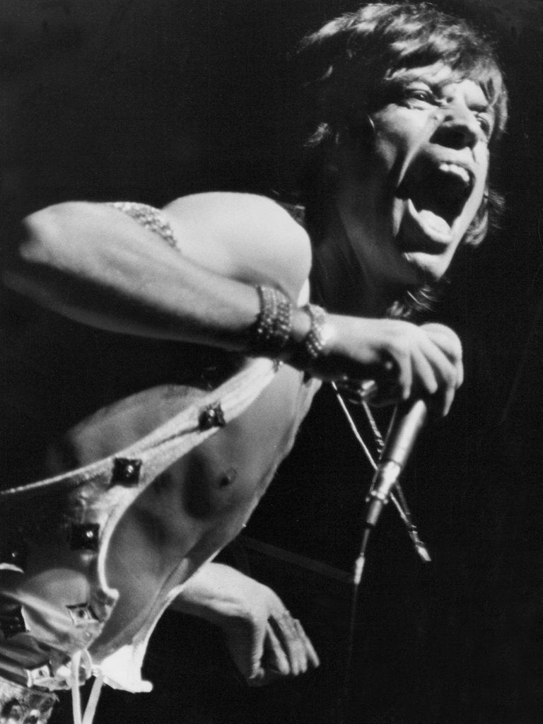 Detail of Mick Jagger performs in Vienna by Associated Newspapers