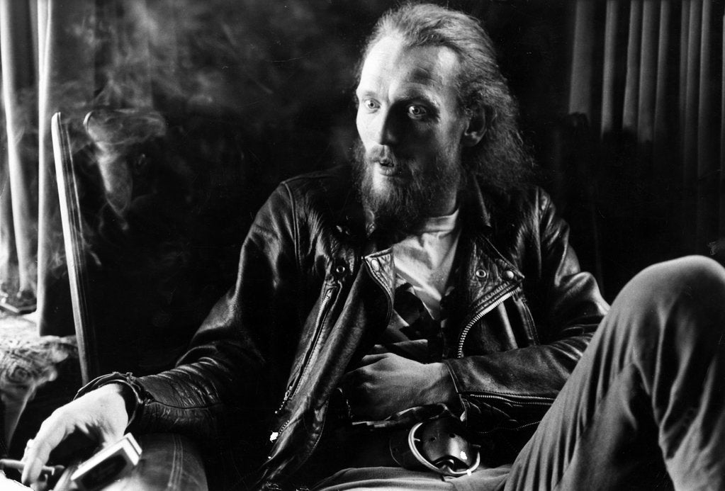 Detail of Ginger Baker, drummer with Cream by Associated Newspapers