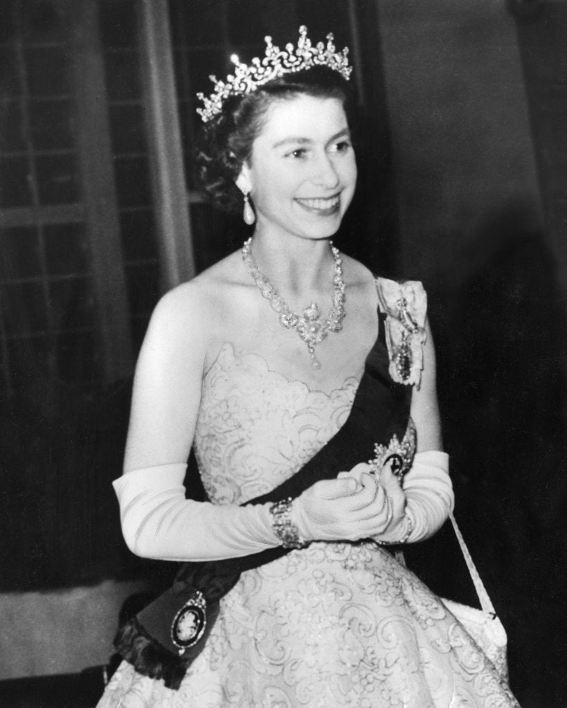 Detail of Queen Elizabeth II during her Coronation tour by Associated Newspapers
