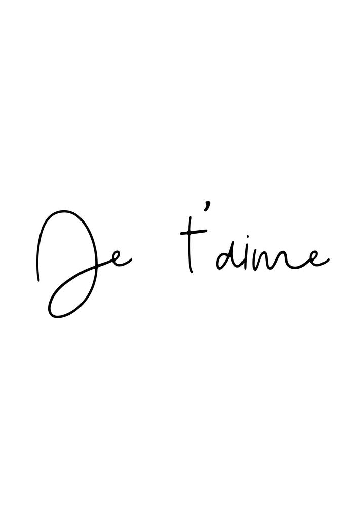Detail of Je t'aime by Joumari