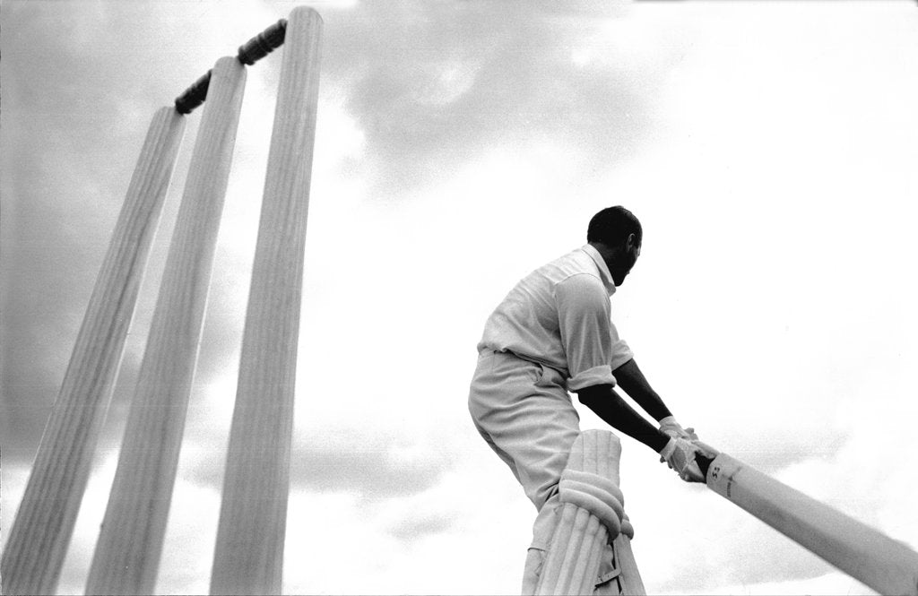 Detail of England cricketer Basil D'Oliveira by Associated Newspapers