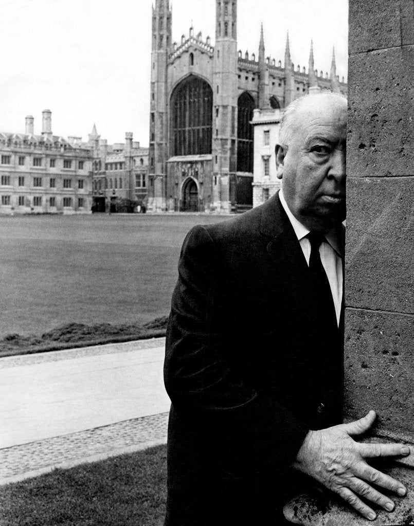 Detail of Alfred Hitchcock at Cambridge by Associated Newspapers