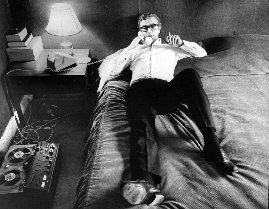 Detail of Michael Caine chilling out by Associated Newspapers