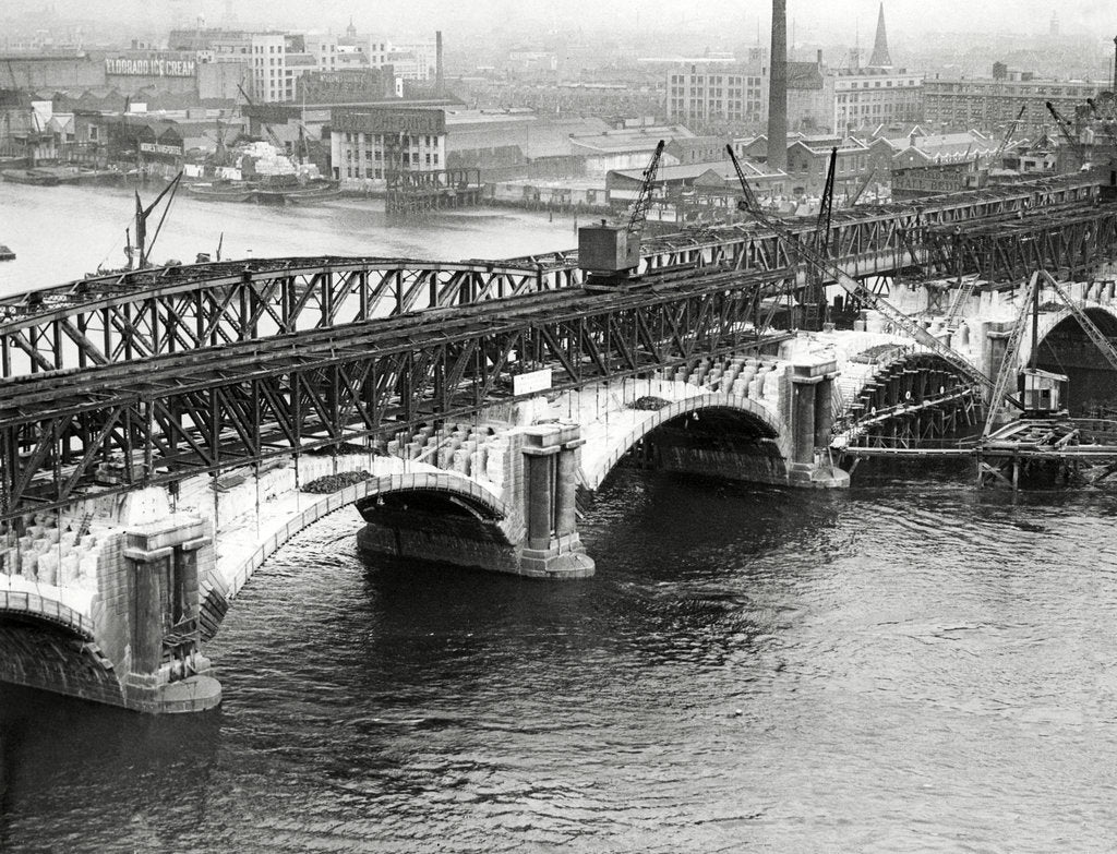 Detail of Demolition of old Waterloo Bridge by Associated Newspapers