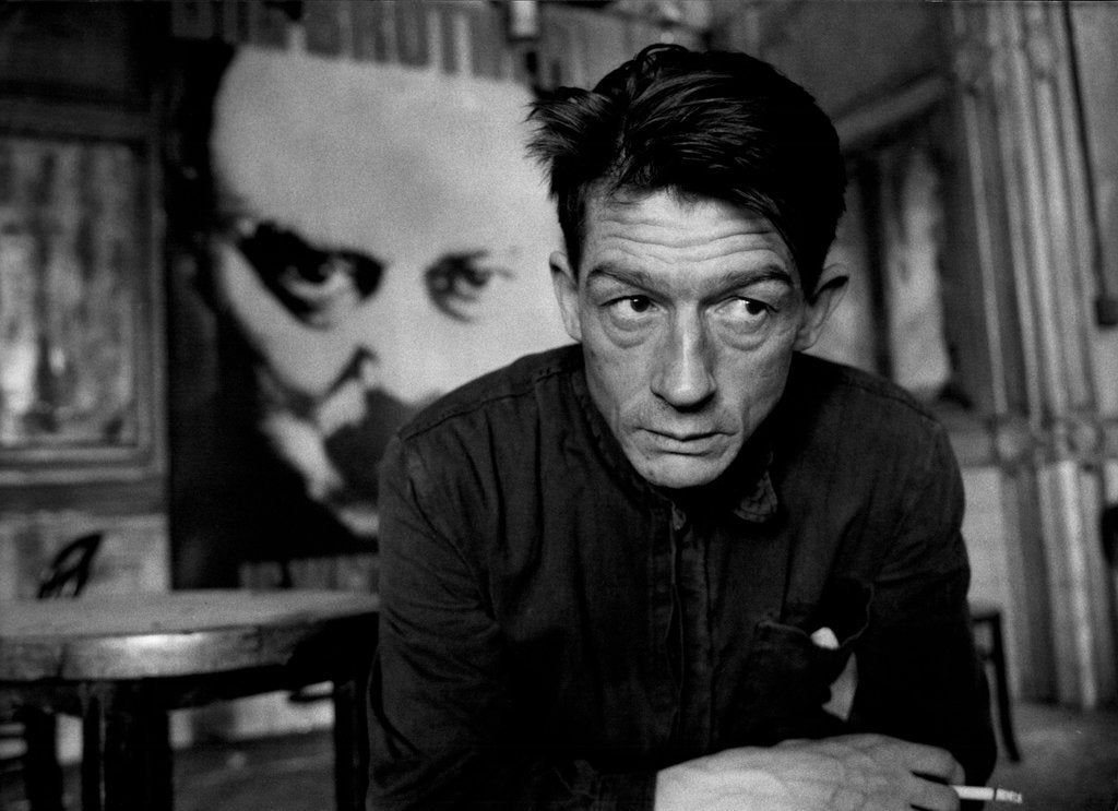Detail of John Hurt in the film 1984 by Associated Newspapers