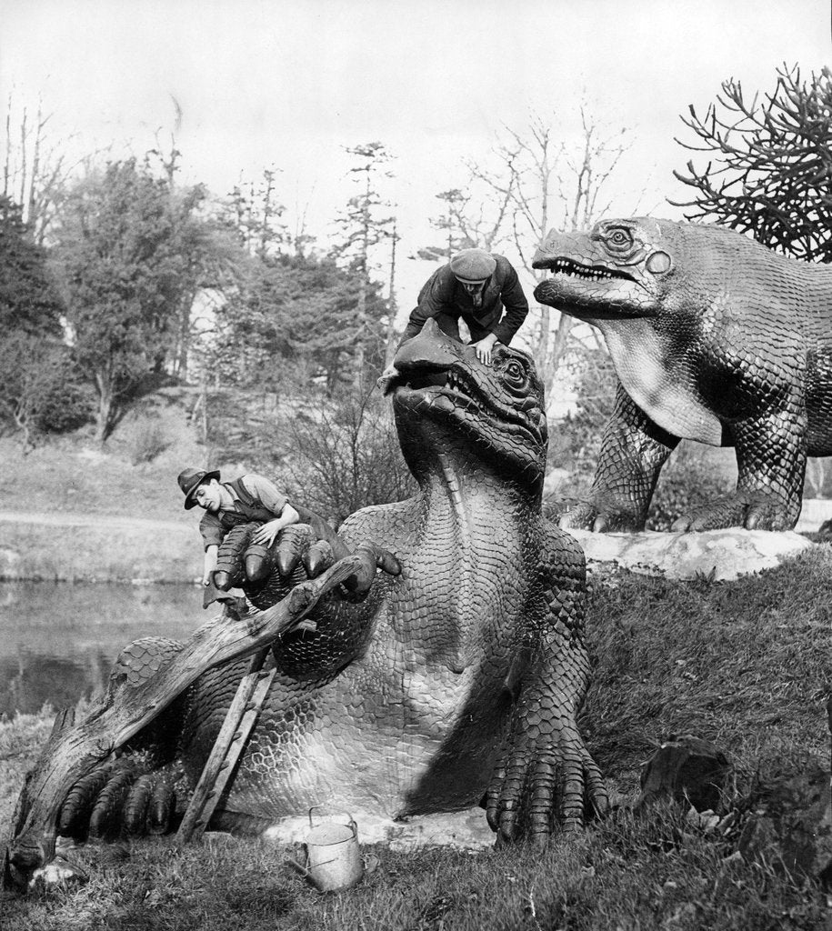 Detail of Dinosaurs at Crystal Palace by Associated Newspapers