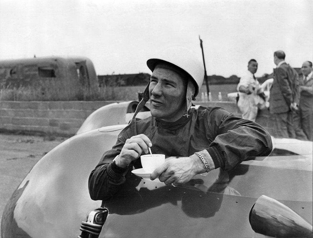 Detail of Motor racing driver Stirling Moss by Associated Newspapers