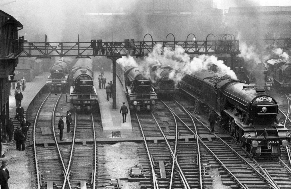 Trains at King's Cross by Associated Newspapers