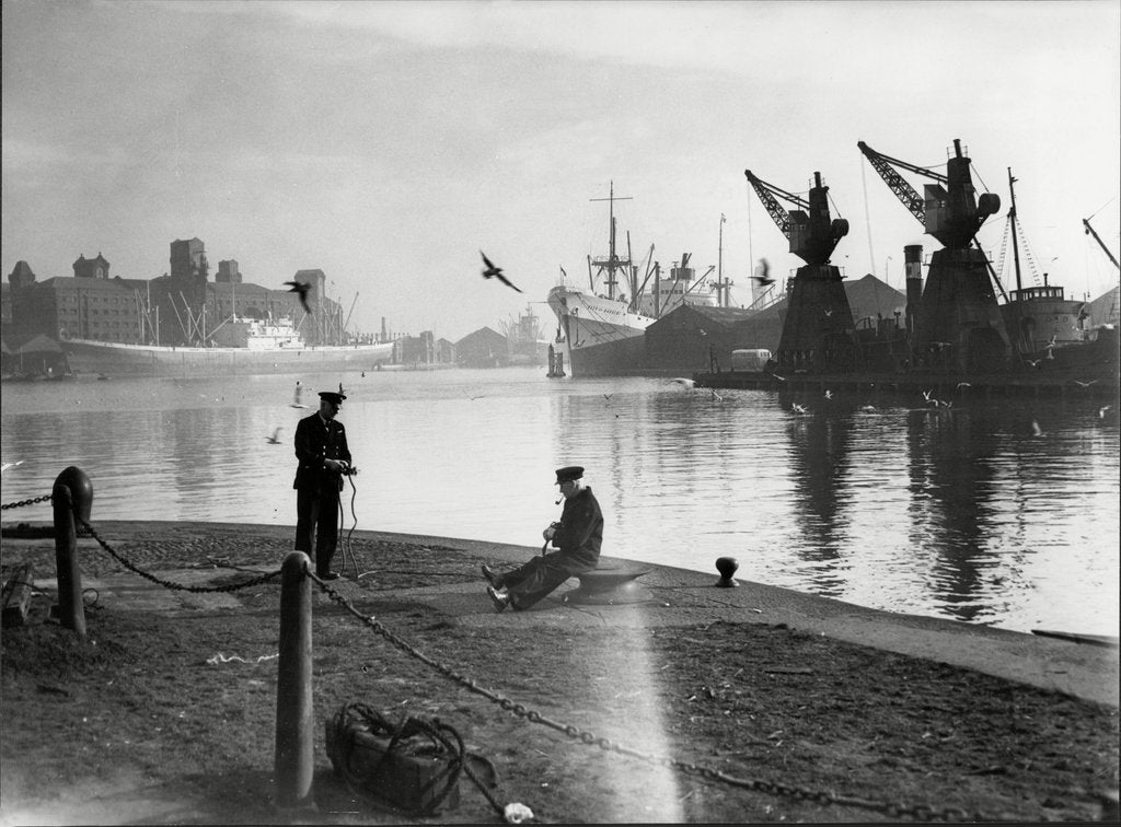 Detail of Albert Docks, Liverpool by Associated Newspapers