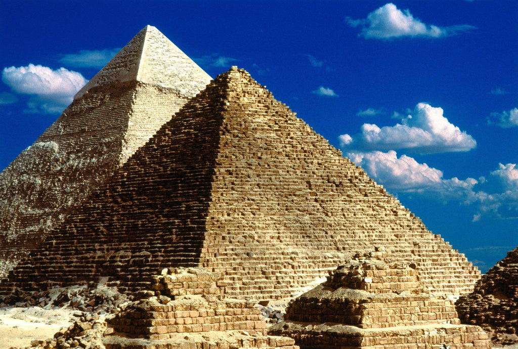 Detail of Pyramids of Giza by Anonymous
