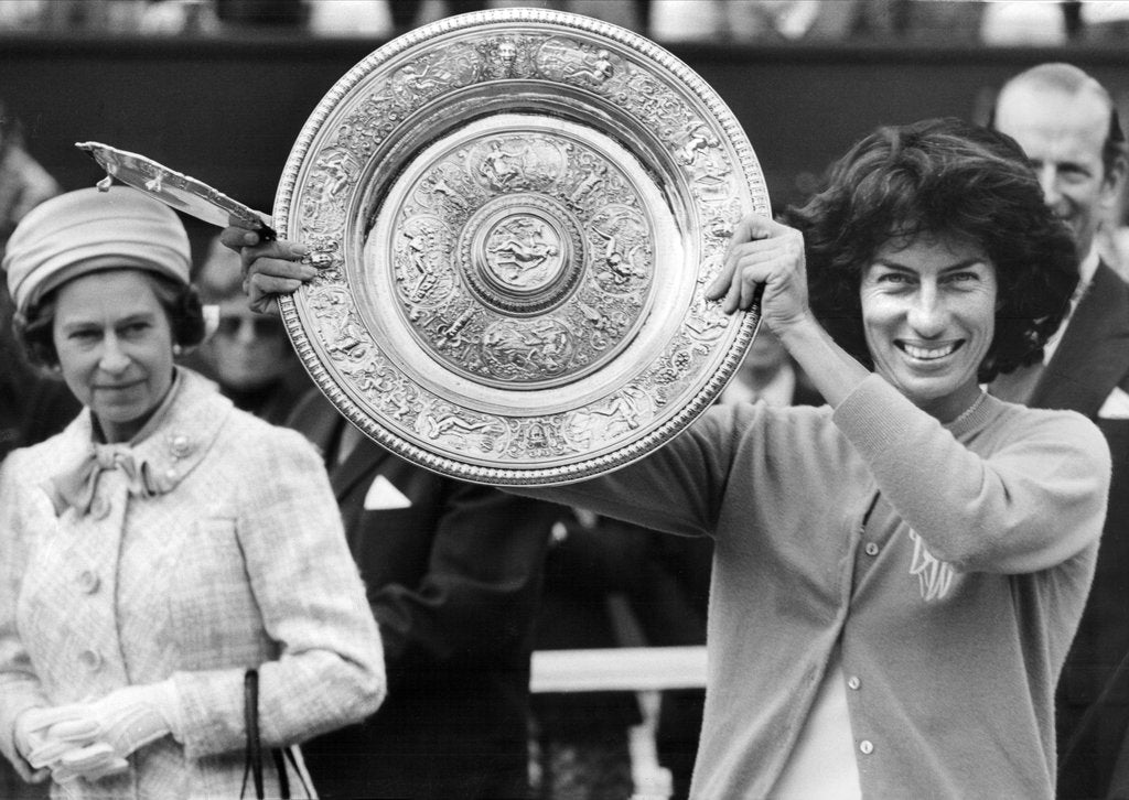 Detail of Virginia Wade, tennis player by Associated Newspapers