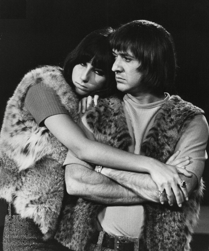 Detail of Sonny and Cher hugging by Associated Newspapers