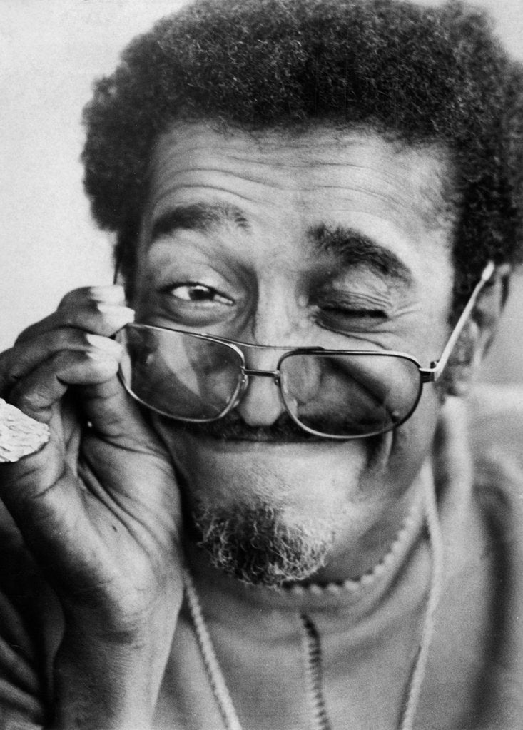 Detail of Sammy Davis Jr. clowning around by Associated Newspapers