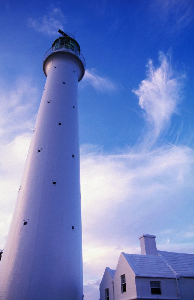Detail of Lighthouse on Bermuda by Corbis