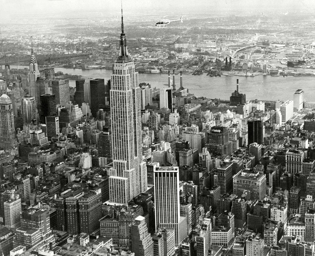 Detail of Empire State Building New York by Associated Newspapers