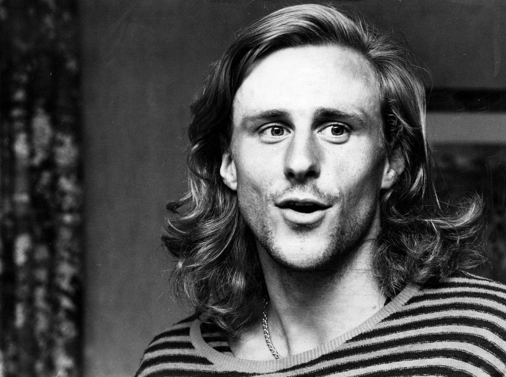 Detail of Champion tennis player Bjorn Borg by Associated Newspapers