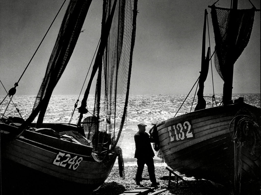 Detail of Beer beach scene in Devon by Associated Newspapers