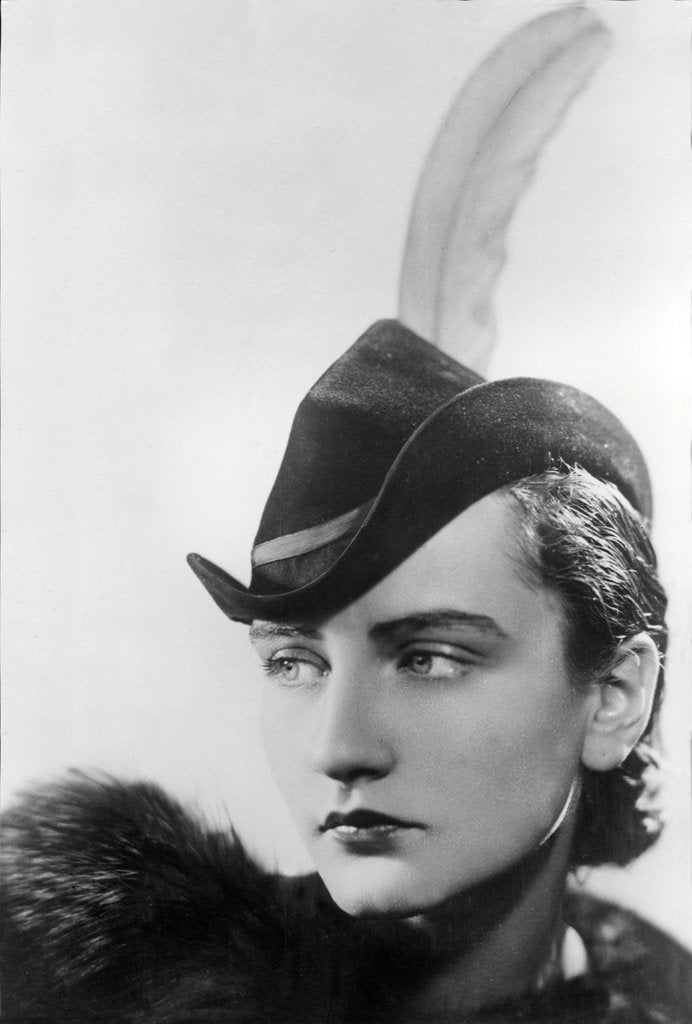 Detail of Stylish 1930s Hat Fashion by Associated Newspapers