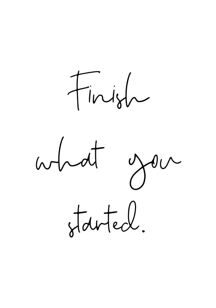 Detail of Finish what you started by Joumari